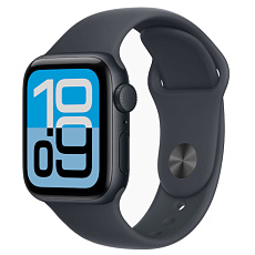 Apple Watch SE 3 40 мм, корпус алюминий черная ночь (Midnight Aluminium), ремешок Sport Band, цвет: черная ночь (Midnight), размер: S/M